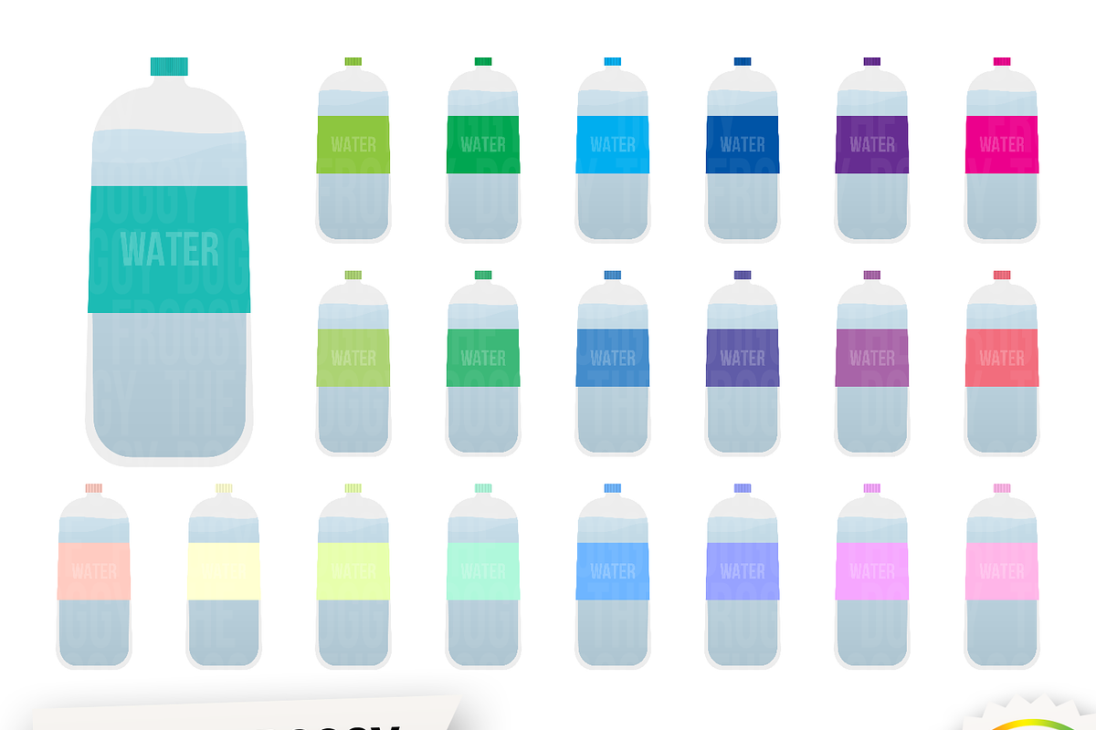 Water Bottle Clipart in Illustrations - product preview 8