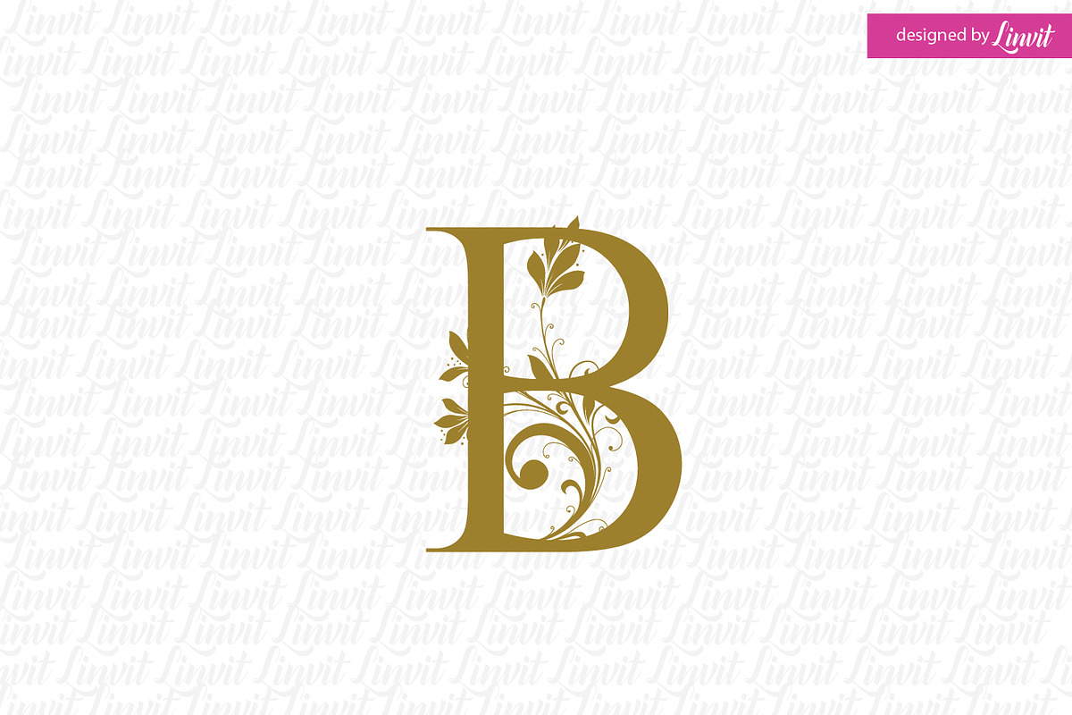 B monogram, B initial, decorative B in Logo Templates - product preview 8