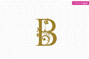B monogram, B initial, decorative B