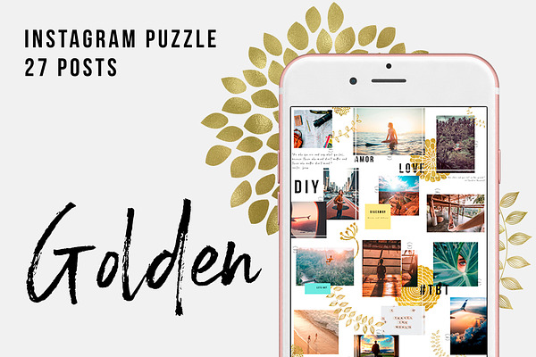 Golden Instagram Puzzle