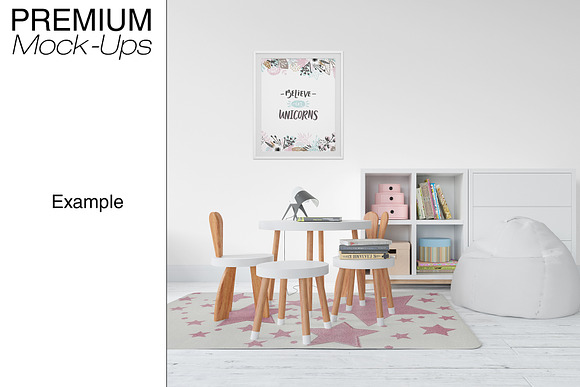 Kids Room Rugs & Frames - Many Sizes in Product Mockups - product preview 9