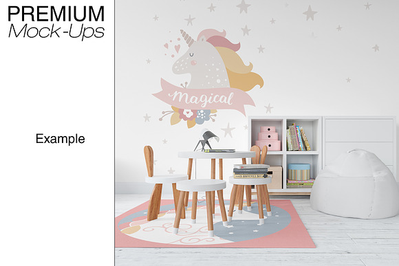 Kids Room Rugs & Frames - Many Sizes in Product Mockups - product preview 10