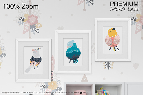 Kids Room Rugs & Frames - Many Sizes in Product Mockups - product preview 17