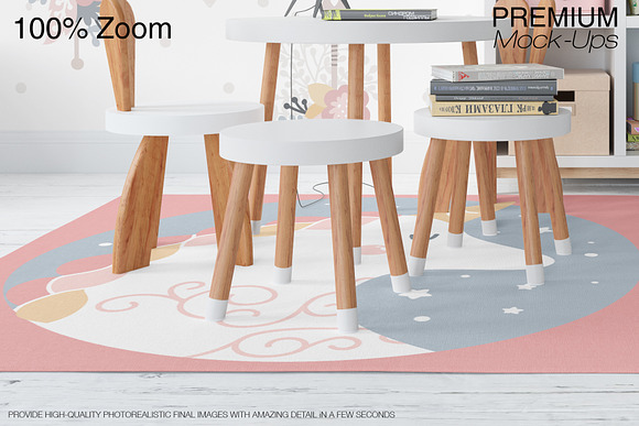 Kids Room Rugs & Frames - Many Sizes in Product Mockups - product preview 21