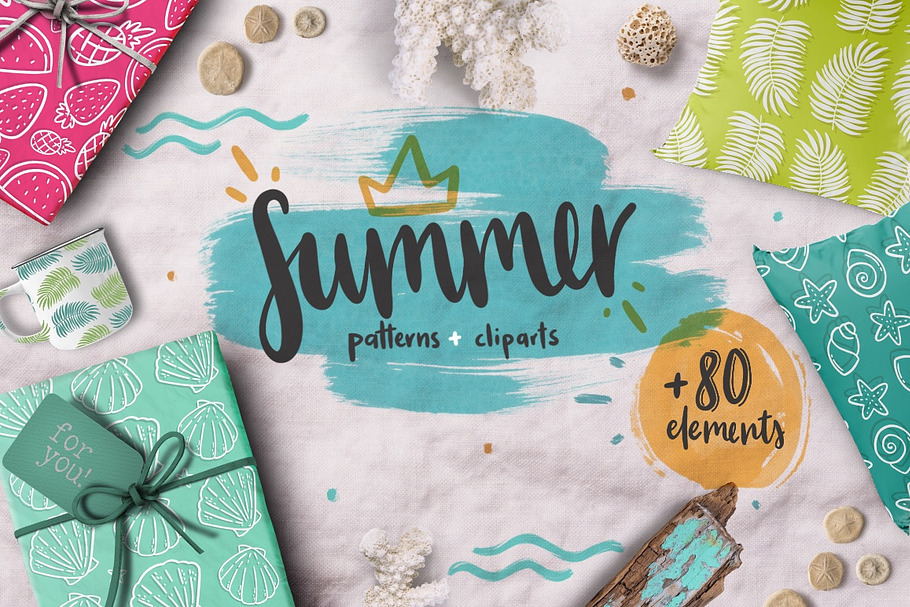 Summer lover kit! +80 elements in Illustrations - product preview 8