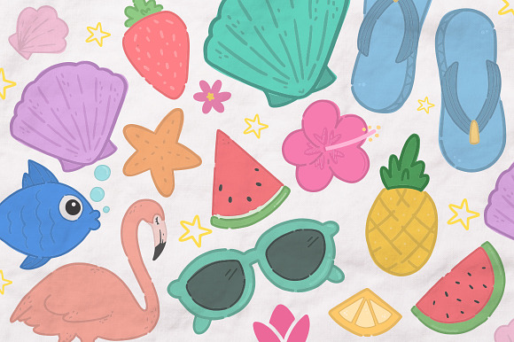 Summer lover kit! +80 elements in Illustrations - product preview 5