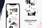 Instagram PUZZLE template-FunkyStyle