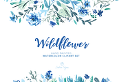 Wildflower Watercolor Floral Clipart