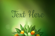 Citrus tree with space for text