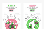 Health vertical banners