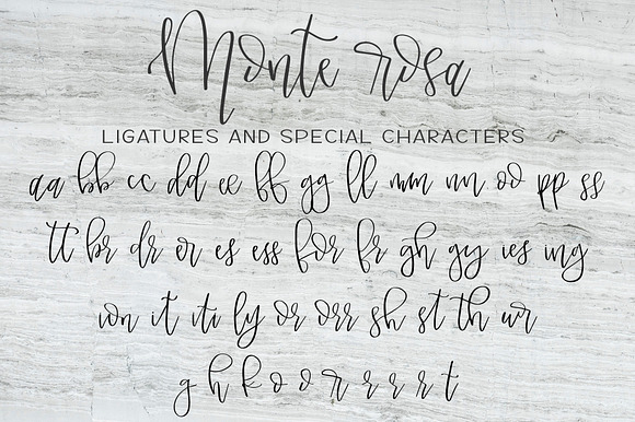 Monte Rosa in Script Fonts - product preview 7