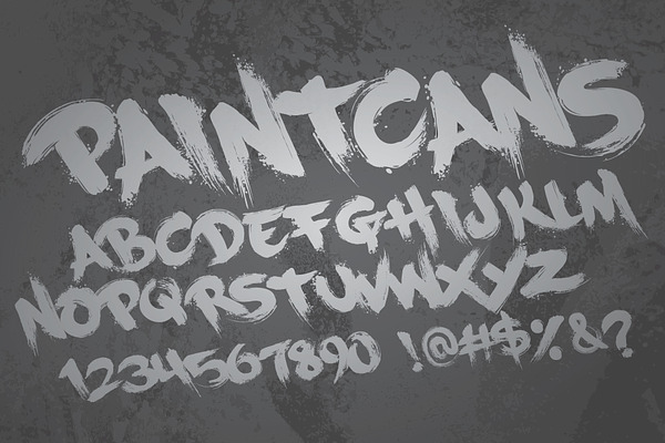 PaintCans Font