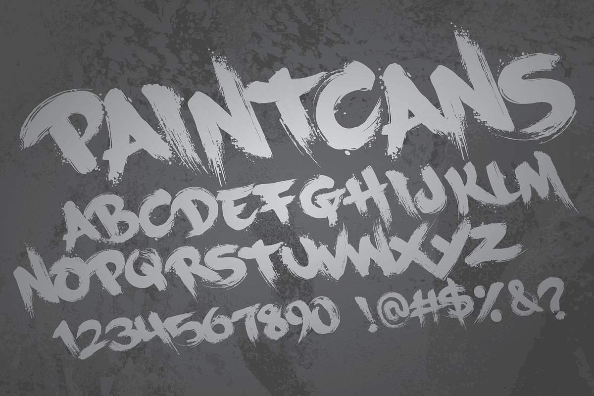 PaintCans Font in Graffiti Fonts - product preview 8
