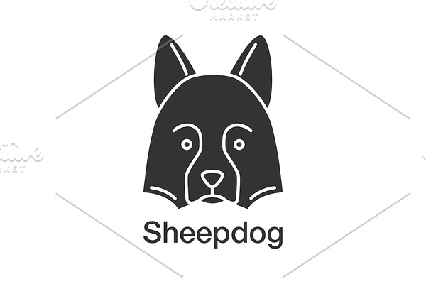 Shetland Sheepdog glyph icon
