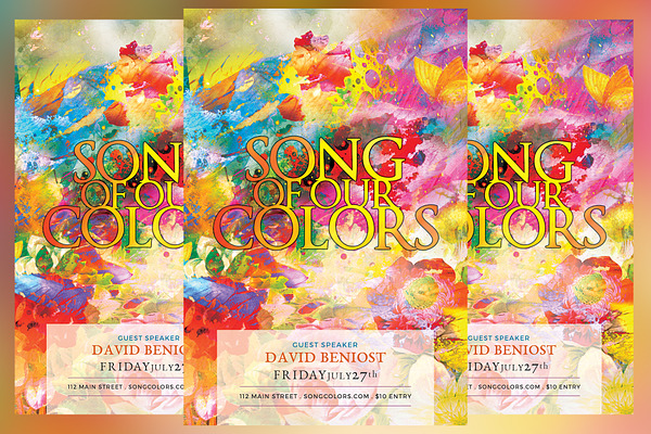 Song of Our Colors Flyer