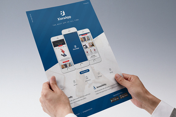 Mobile App Promotion Flyer in Flyer Templates - product preview 2
