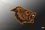 Bear Roar Vector Logo Mascot