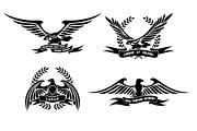 Eagle heraldic labels