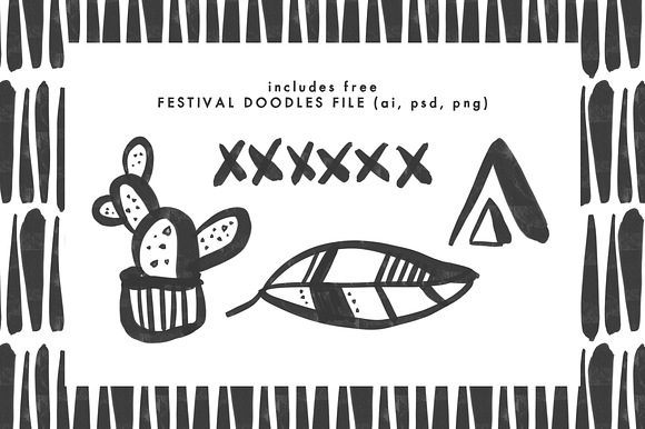 Festival — A Handwritten Font Duo in Display Fonts - product preview 4