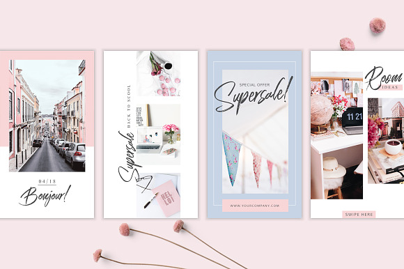 ANIMATED Female Instagram Stories in Instagram Templates - product preview 7