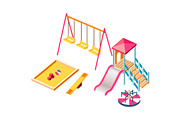Isometric children playground