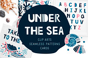 Under the sea - Clipart collection