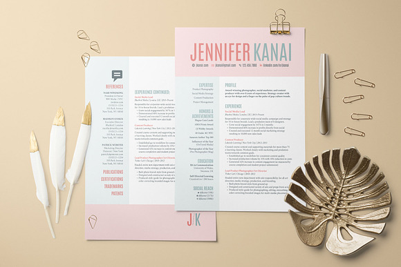 Resume & Cover Letter Templates in Letter Templates - product preview 1