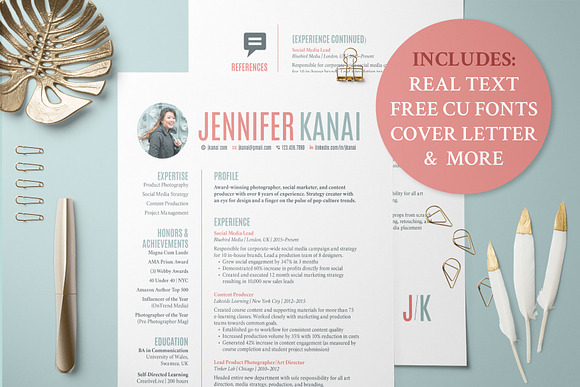 Resume & Cover Letter Templates in Letter Templates - product preview 5