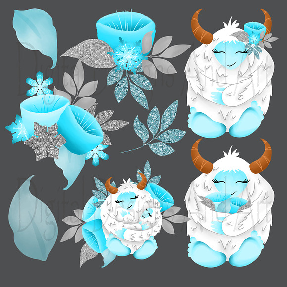 Yeti clipart in Illustrations - product preview 2