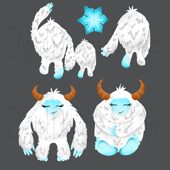 Yeti clipart in Illustrations - product preview 8