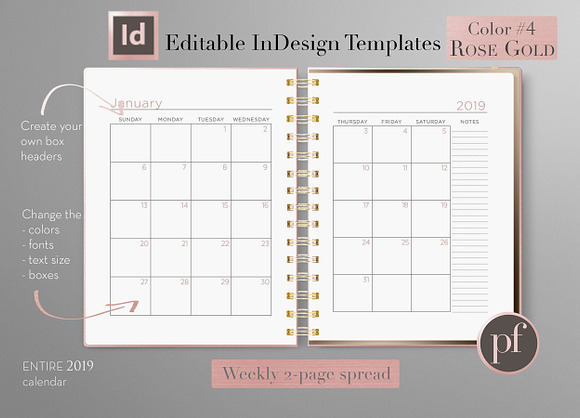 Monthly Planner | InDesign Template in Stationery Templates - product preview 15