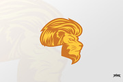 Cool Lion Logo Vector