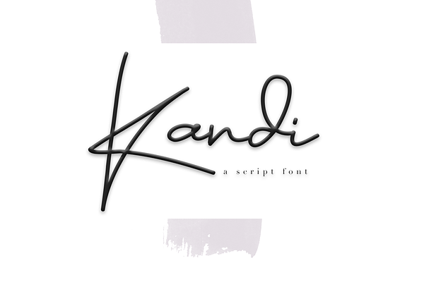 Kandi - Signature Script Font