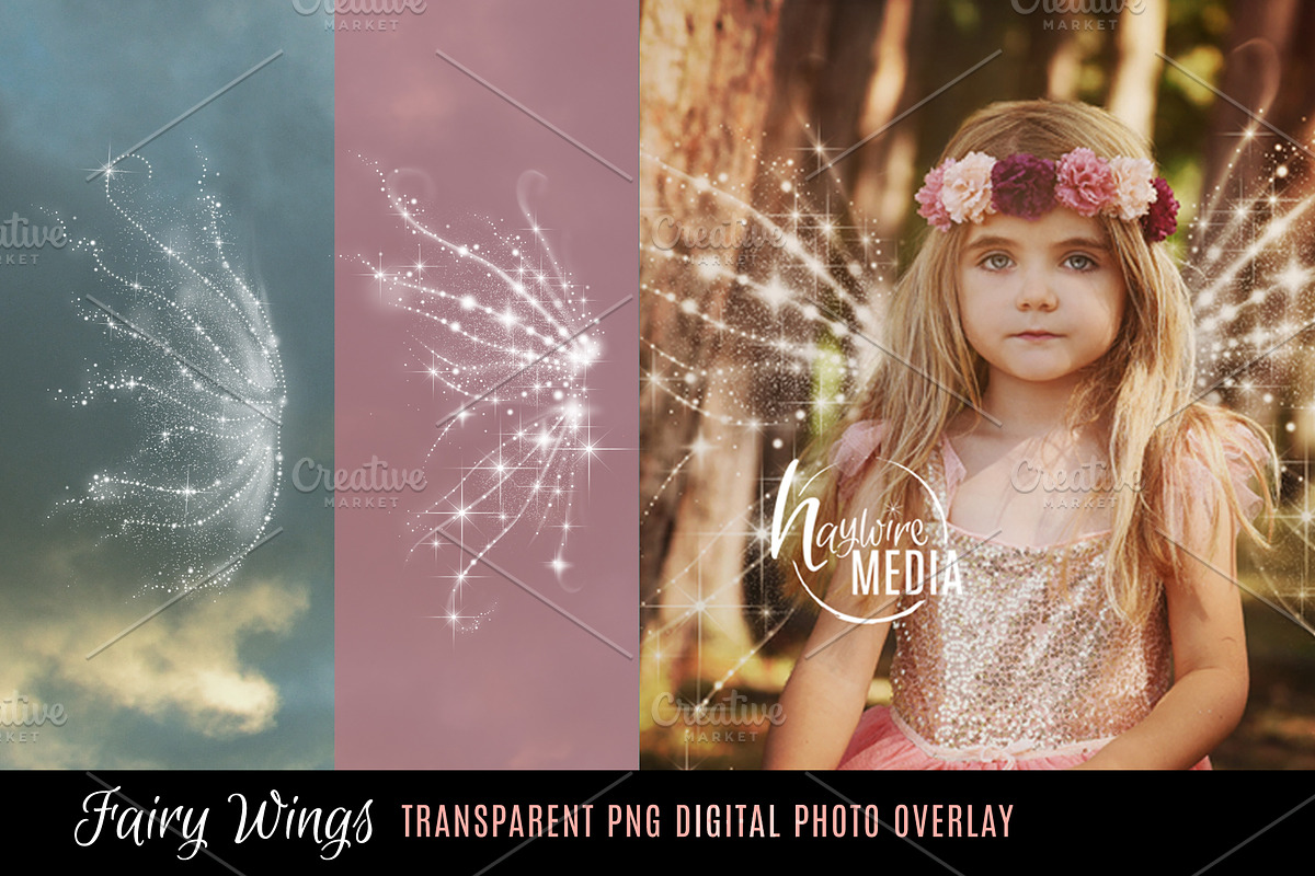 2 Transparent PNG Fairy Wings in Photoshop Layer Styles - product preview 8