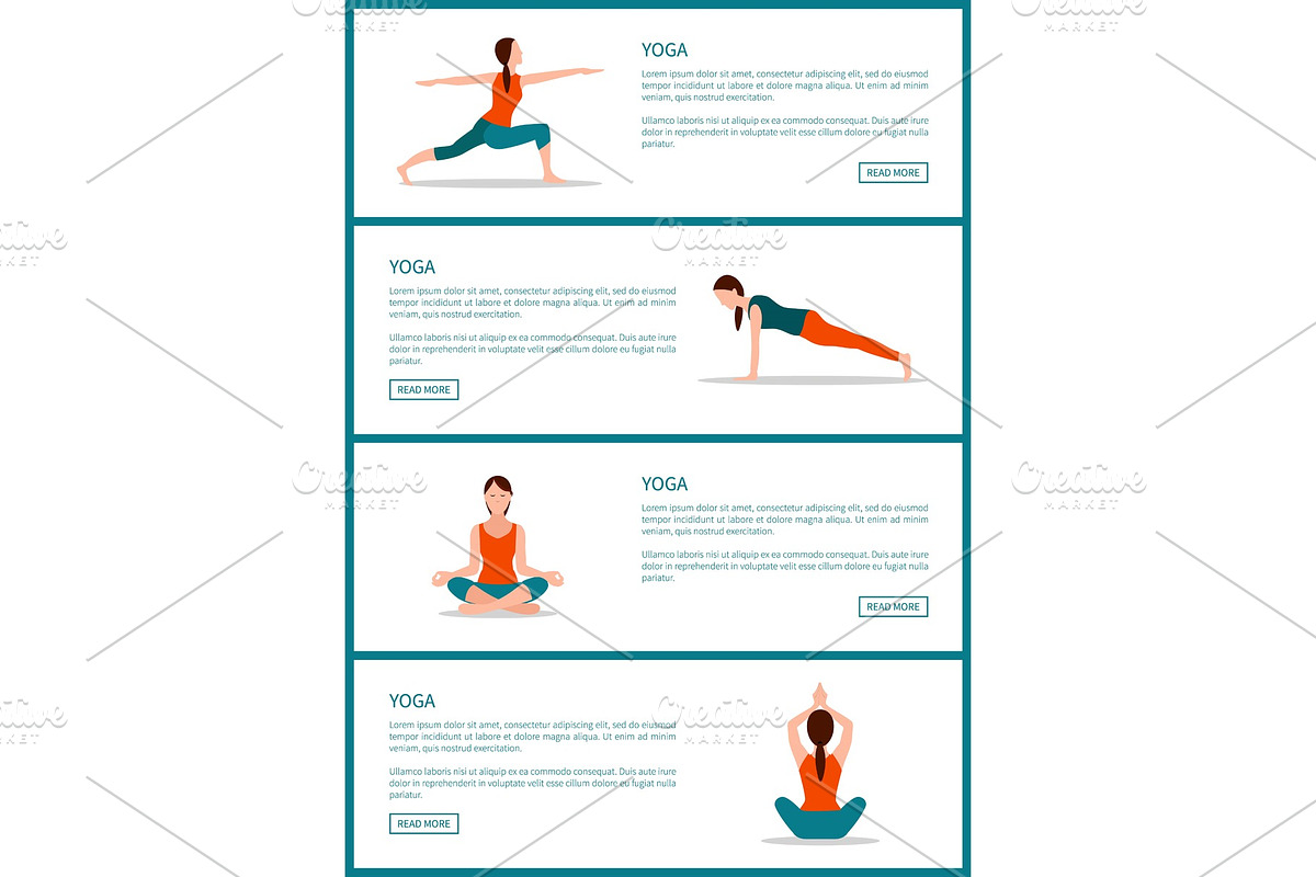 Yoga Pages Collection Web Vector in Illustrations - product preview 8