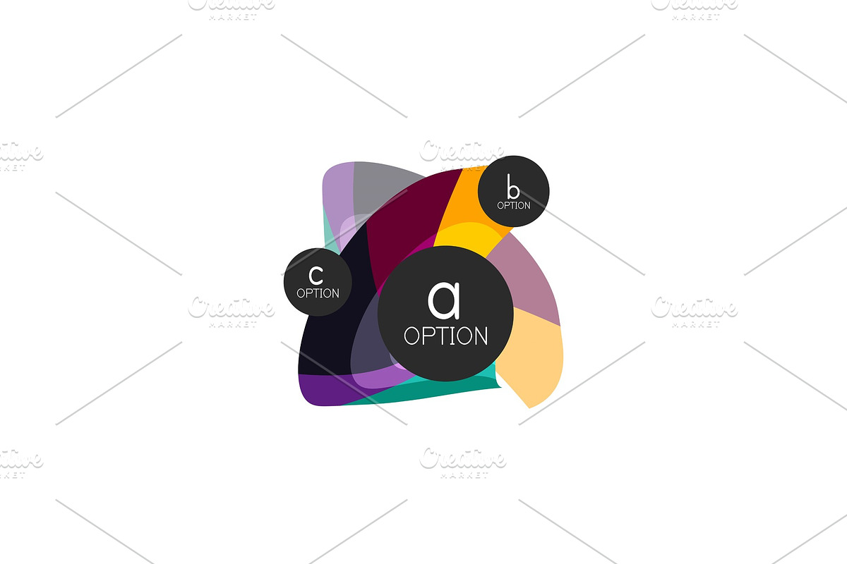 Abstract colorful geometric option in Illustrations - product preview 8