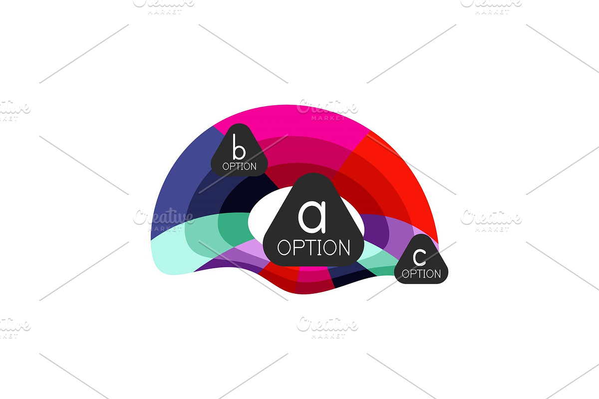Abstract colorful geometric option in Illustrations - product preview 8