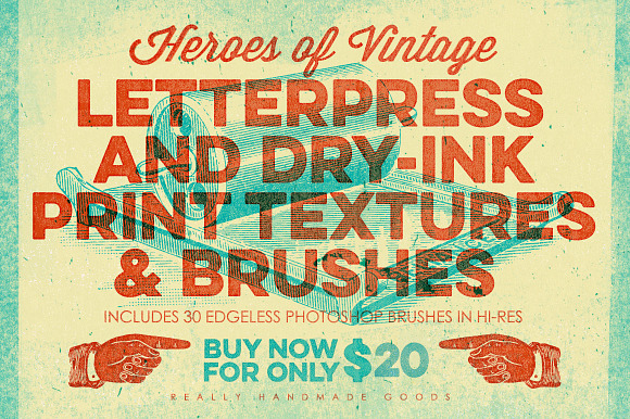 Letterpress & Dry-Ink Print Textures in Textures - product preview 4