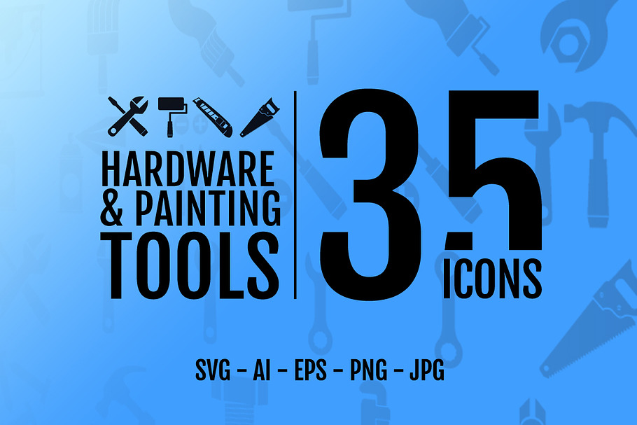 35 icons: Hardware & Painting tool