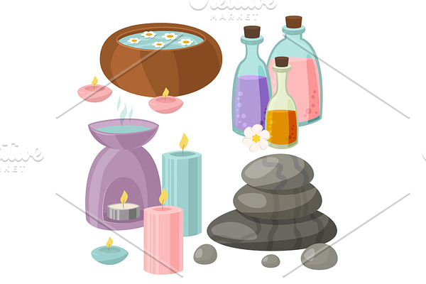 Vector illustrations of spa