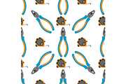 Measure tape seamless pattern for