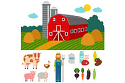 Farm vector illustration nature food