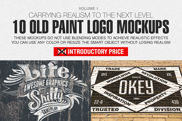 Old Paint Logo Mockups Vol. 1 in Branding Mockups - product preview 4