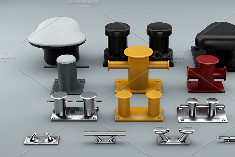Sea Bollards for ship and yachts and in Tools - product preview 8