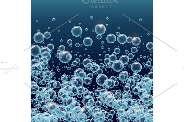 Water or soup bubbles background