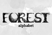FOREST alphabet | VECTOR