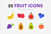 25 Fruit Icons