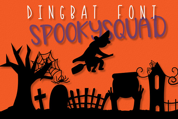 SpookySquad - Halloween Dingbat Font in Symbol Fonts - product preview 1