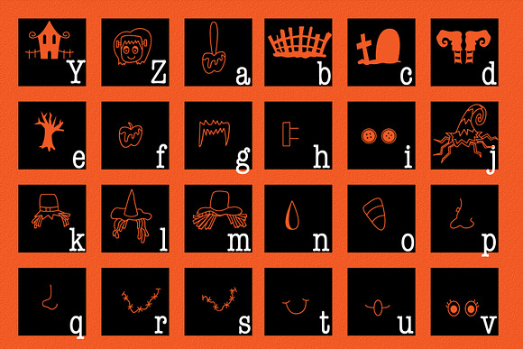 SpookySquad - Halloween Dingbat Font in Symbol Fonts - product preview 4