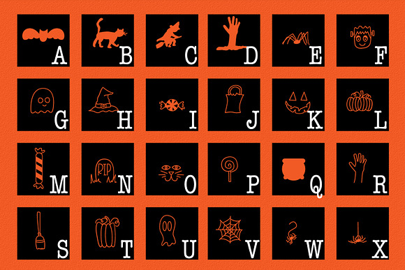 SpookySquad - Halloween Dingbat Font in Symbol Fonts - product preview 6